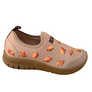 Tênis Kidy Ultra Flex Capivara Infantil Marrom