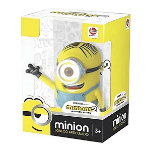 Boneco De Vinil Articulado Minions Stuart Líder