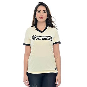 Camiseta Corinthians Oficial Respeita As Minas Gola V