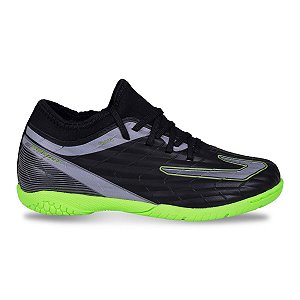 Chuteira Topper Infantil Sprint Futsal Preto Chumbo
