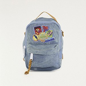 Mini Mochila Farm Borogodó Patch Rio Azul Jens