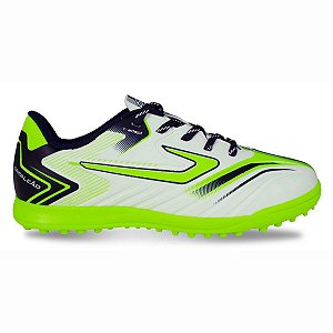 Chuteira Topper Infantil Society Camaleao Branco Amarelo A