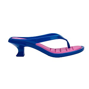 Sandália Melissa Thong Kitten Heel Feminina Azul Lilás