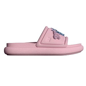 Chinelo Slide Melissa Free Puff Slide + Disney Stich Rosa
