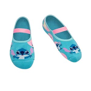 Meia Sapatilha Puket  Antiderrapante Kids Stitch 34 - 39