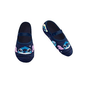 Meia Sapatilha Puket  Antiderrapante Kids Stitch 34-39