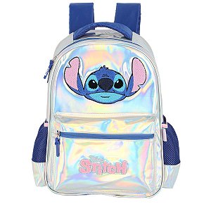 Mochila Infantil Luxcel Stitch Prata