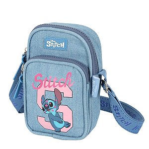 Bolsa Shoulder Bag Pequena Jeans Stitch Disney Luxcel