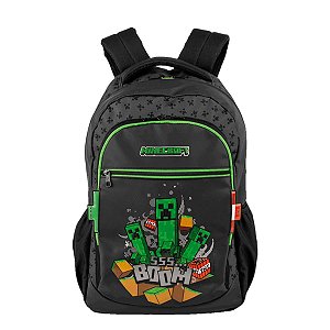 Mochila Minecraft Icons Sestini Preto