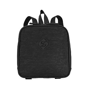 Lancheira Grande Sestini Lunch Crinkle Preto