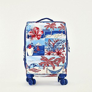 Mala Farm Tecido Me Leva P Diario de Verão Navy