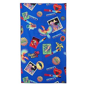 Toalha Farm Tchibum Rainbow X Patch Azul