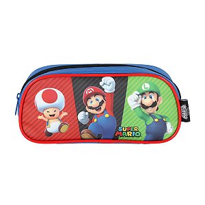 Estojo Mario Bros Escolar Luxcel