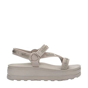 Sandália Melissa Stripes Platform M Lover Bege