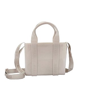 Bolsa Melissa Mini Dulce Bag Bege Glitter