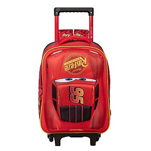 Mochila com Rodas E Alças Carros Relampago Disney 16 Xeryus