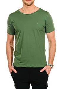 CAMISETA BÁSICA VERDE MILITAR RED FEATHER