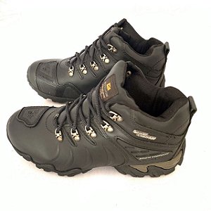 Bota masculina Boots Company Adventure Original preto couro