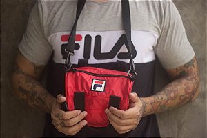 BOLSA STRIPES FILA UNISEX VERMELHO