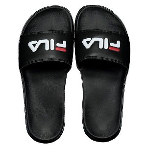 Chinelo Fila Slide Drifter preto masculino