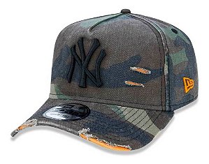 BONÉ NEW ERA  ABA CURVA 940 COTTON DAMAGE CAMUFLADO NY