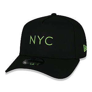 BONÉ NEW ERA SIMPLE SIGNATURE FLUOR NYC PRETO e VERDE