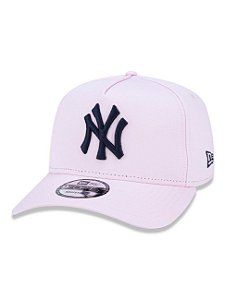 Boné NEW ERA ABA CURVA AJUSTÁVEL MLB NEW YORK ROSA CLARO