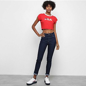 CROPPED FILA PIA II FEMININO VERMELHO