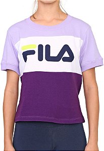 Camiseta Fila Maya feminina roxa