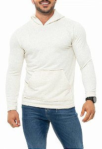 MOLETOM RED FEATHER CANGURU MASCULINO BRANCO