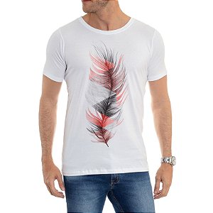 CAMISETA RED FEATHER PENA FLUÍDA MASCULINA