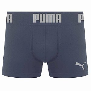 Cueca Boxer Puma sem costura cinza chumbo masculina