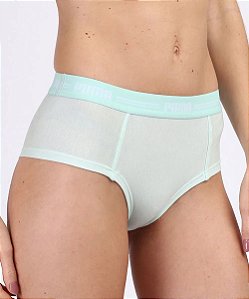 CALCINHA PUMA MINI BOXER MODAL STRETCH VERDE CLARO