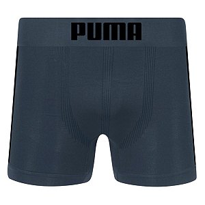 Cueca Long Boxer Puma Sem Costura Cinza