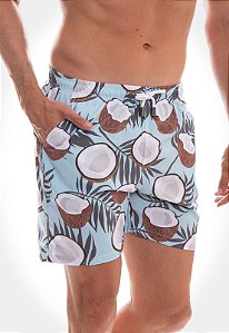 SHORT RED FEATHER SWIM COCONUT