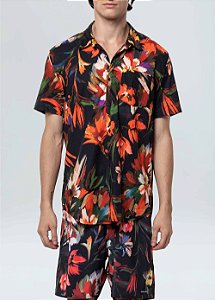 Camisa Osklen Garden manga curta masculina