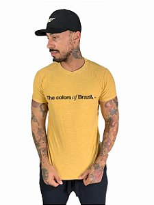 Camiseta Osklen Slim Rough The Colors of  Brazil