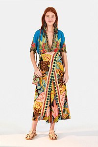 Camisa Farm Lenço Postal Azul Uni