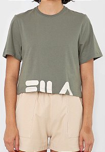 Cropped Fila Easy Verde Militar