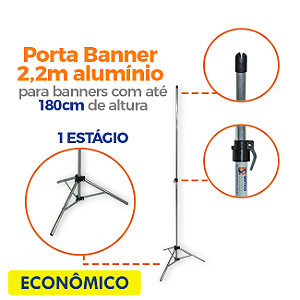 Tripé para Banner 2,20m - ECONÔMICO