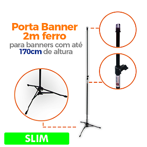 Tripé para Banner 2,0m SLIM