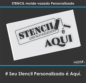 Stencil Molde Vazado Personalizado