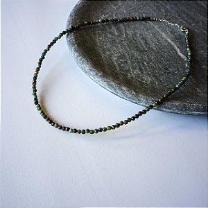 Choker de Turquesa Africana - 35cm