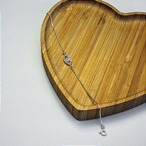 Pulseira Olho Grego cravejado - 18 cm