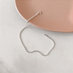 Pulseira corrente cordão baiano 1.6 19cm