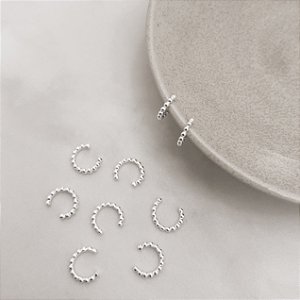 Piercing fake argola fio bolinhas