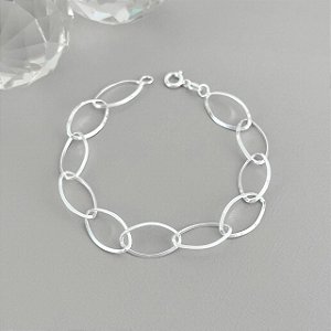 Pulseira elos oval 18cm