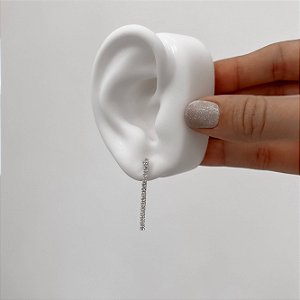 Brinco fio cravejado