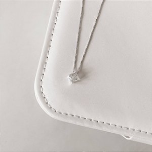 Colar zircônia losango cristal