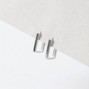 Argola click retangular 16mm lisa